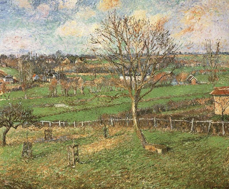 Camille Pissarro The peach trees in winter Spain oil painting art
